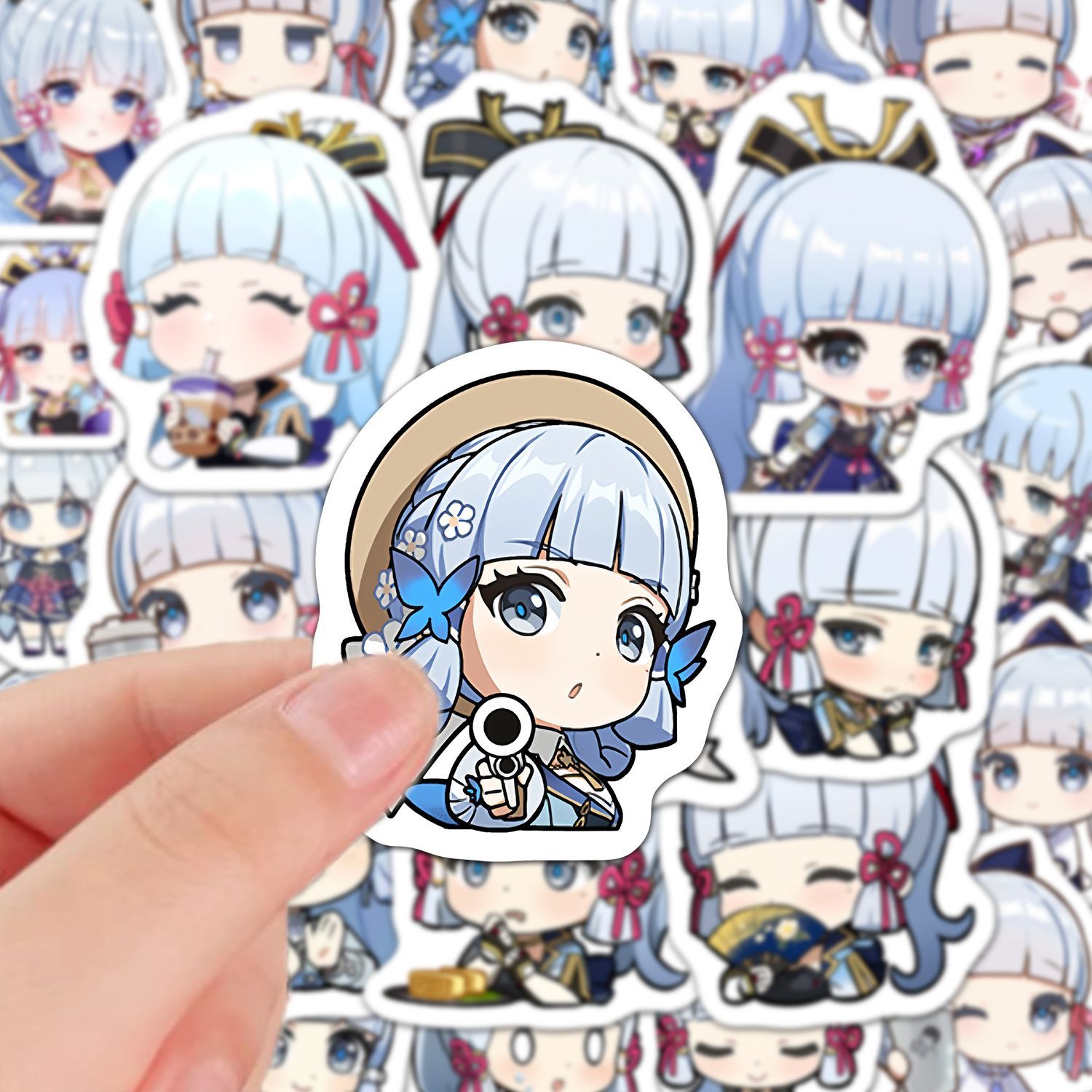 Laptop Accessories Stickers - Adesivos de Anime Kamisato Ayaka 60Pcs