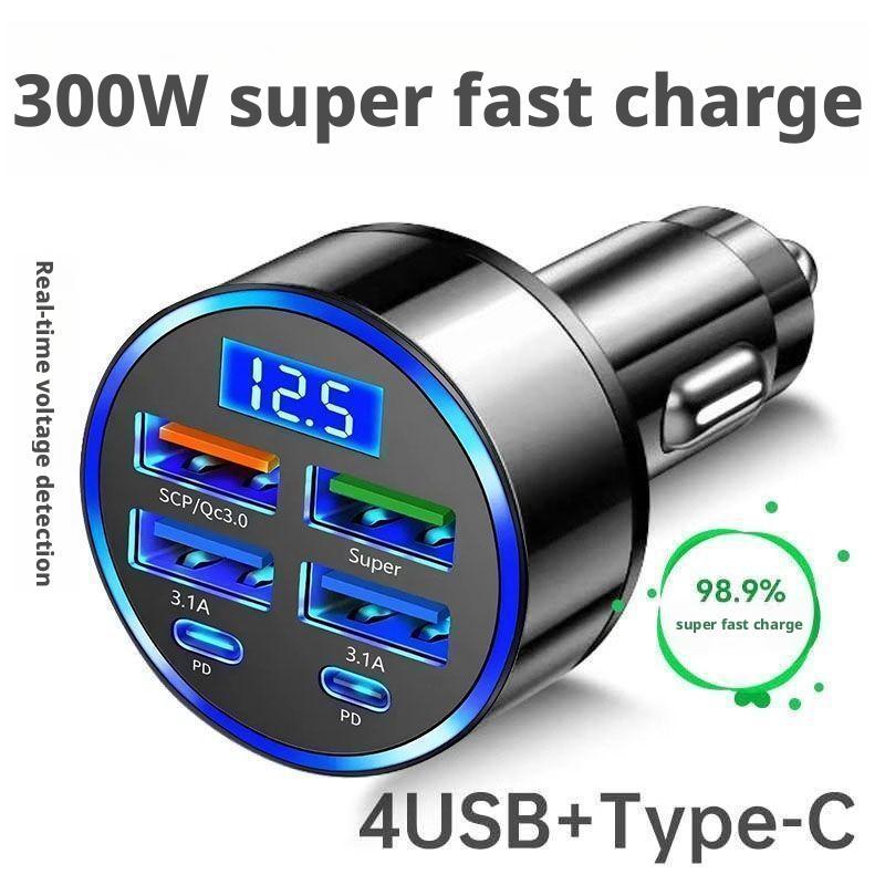 Usb C Power Adapter - Carregador de carro 300W PD 6