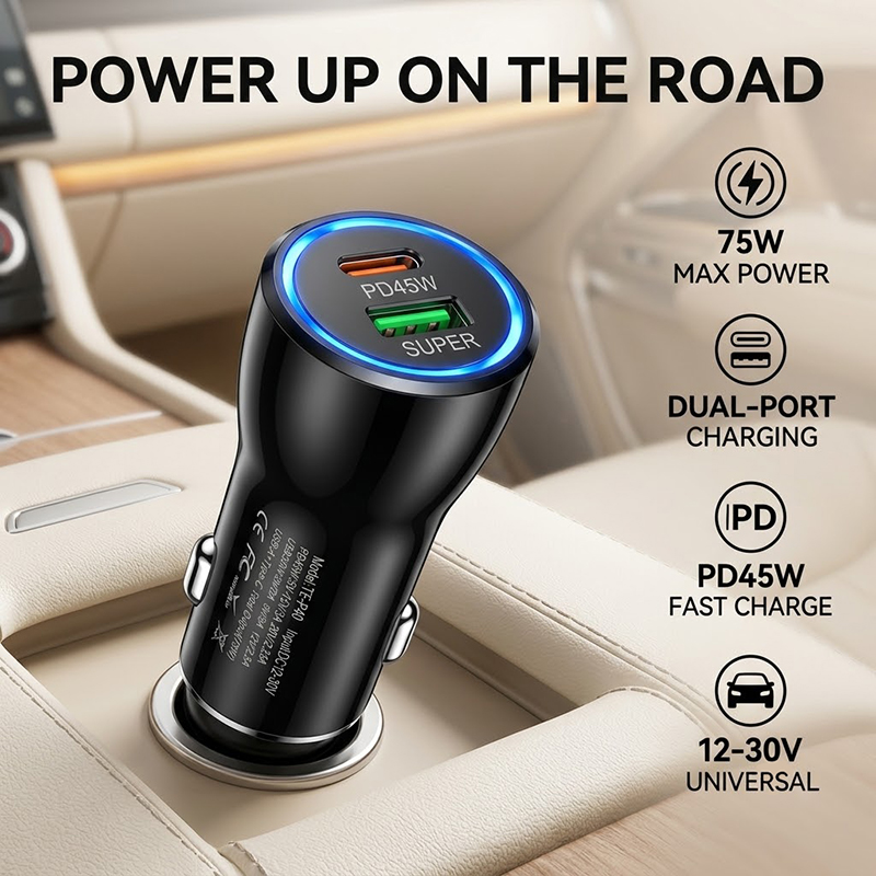 Usb C Power Adapter - Carregador de Carro USB C de