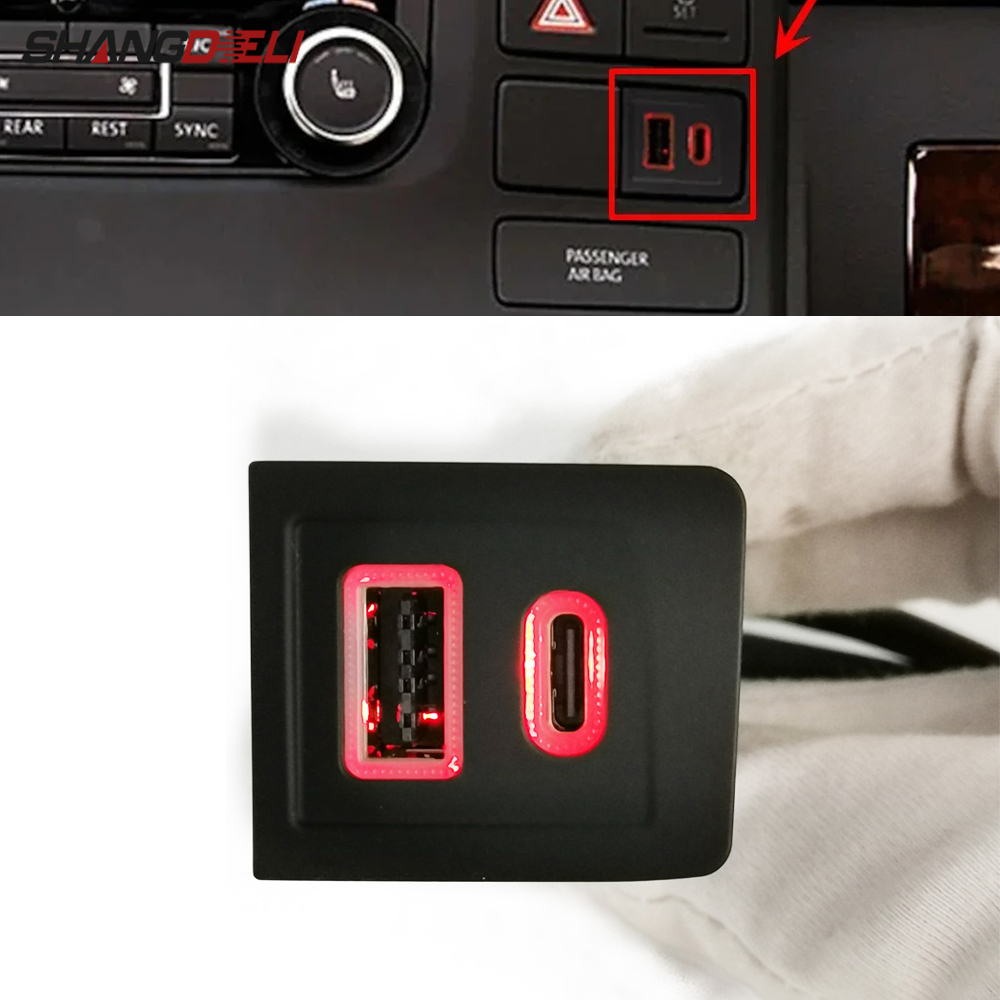 Usb C Power Adapter - 12v/24v carro carregador duplo tomada qc3.0
