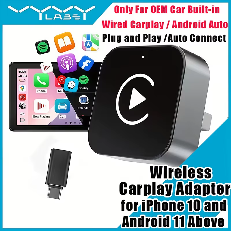 Usb C Power Adapter - Adaptador CarPlay Sem Fio 2 em