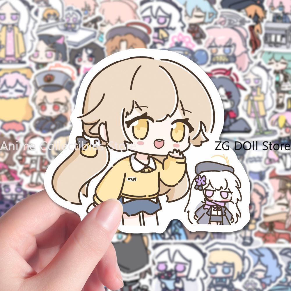 Laptop Accessories Stickers - 80 pçs anime azul arquivo sorasaki