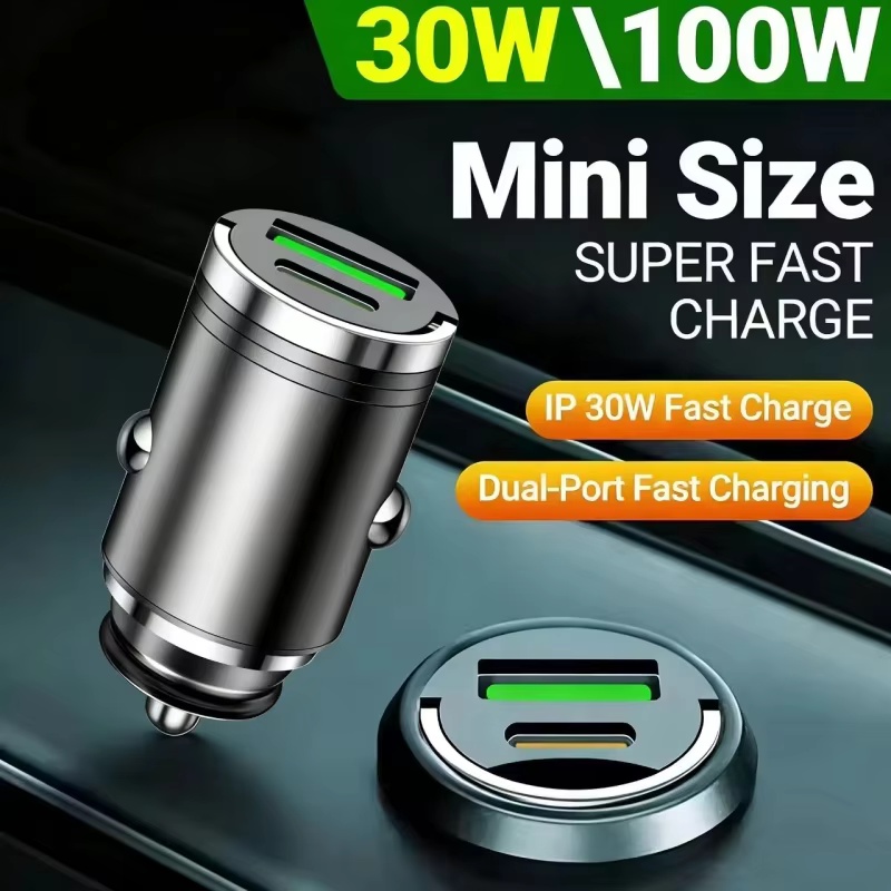 Usb C Power Adapter - Carregador de Carro USB PD 100W,