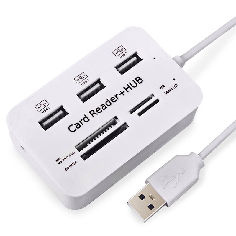 Laptop Accessories All In One - Hub usb 2.0 3 portas tf