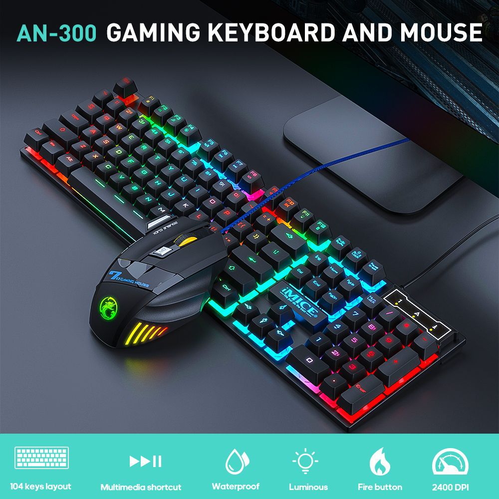 Laptop Accessories Combo Set - Conjunto de teclado para jogos com