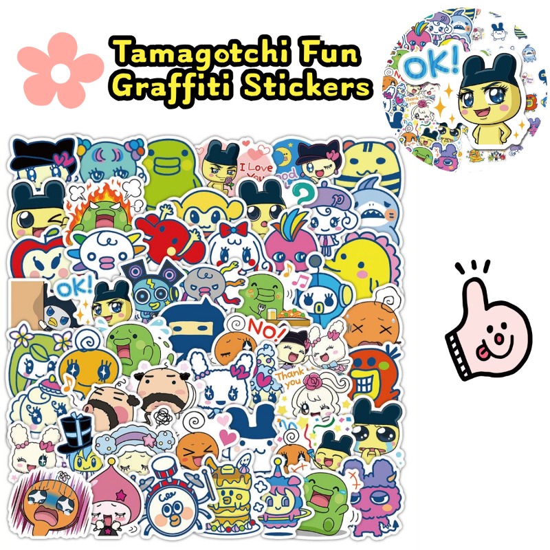 Laptop Accessories Toy - Adesivos Tamagotchi Japoneses, Animais Eletrônicos Mametchi