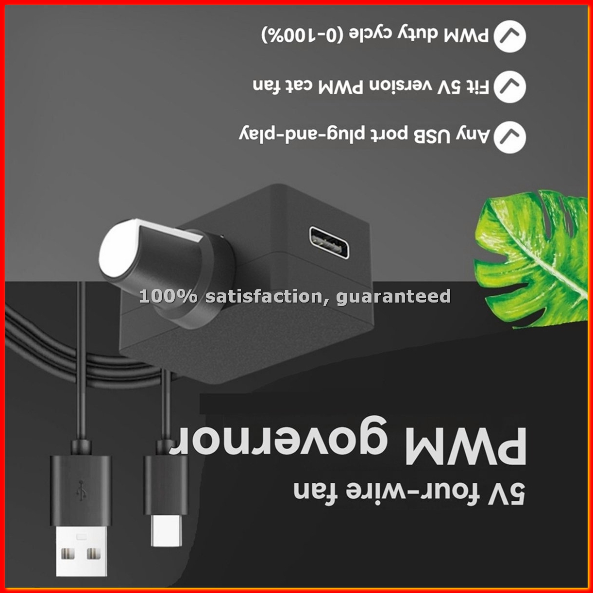 Usb C Power Adapter - Controlador de Velocidade PWM 5V 4