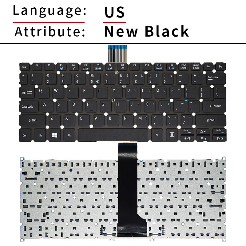 Novo teclado de laptop eua/ing - Laptop Accessories Acer avaliação e preço
