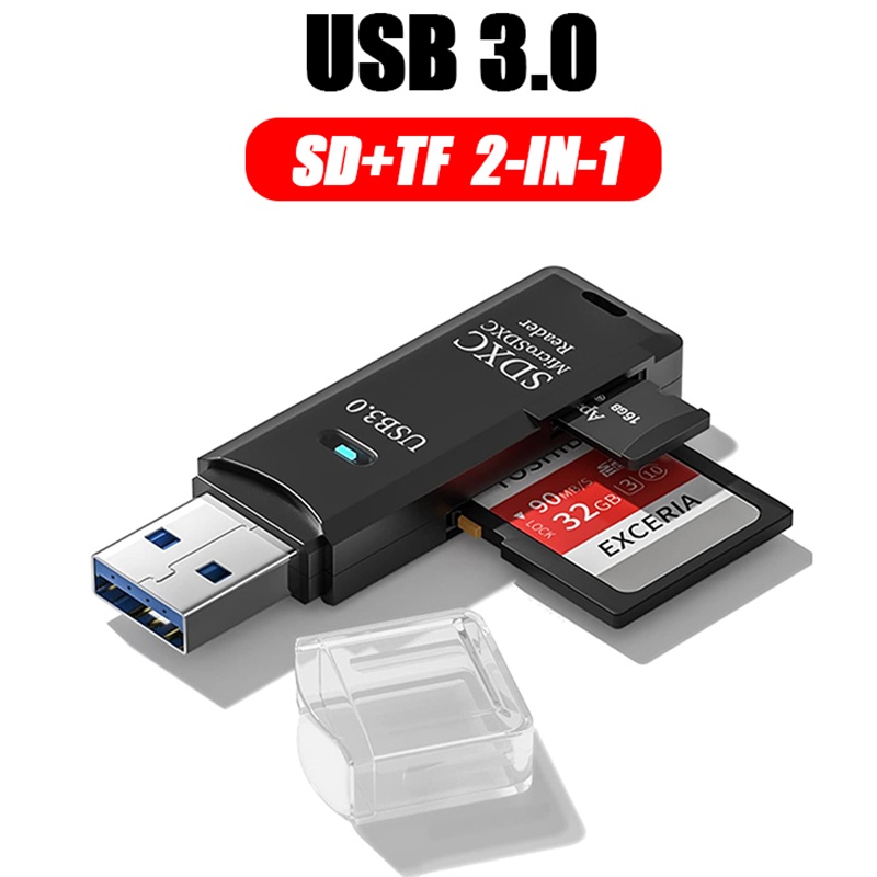 Leitor de Cartão USB 3.0 2 em  - Laptop Accessories For Programmers avaliação e preço