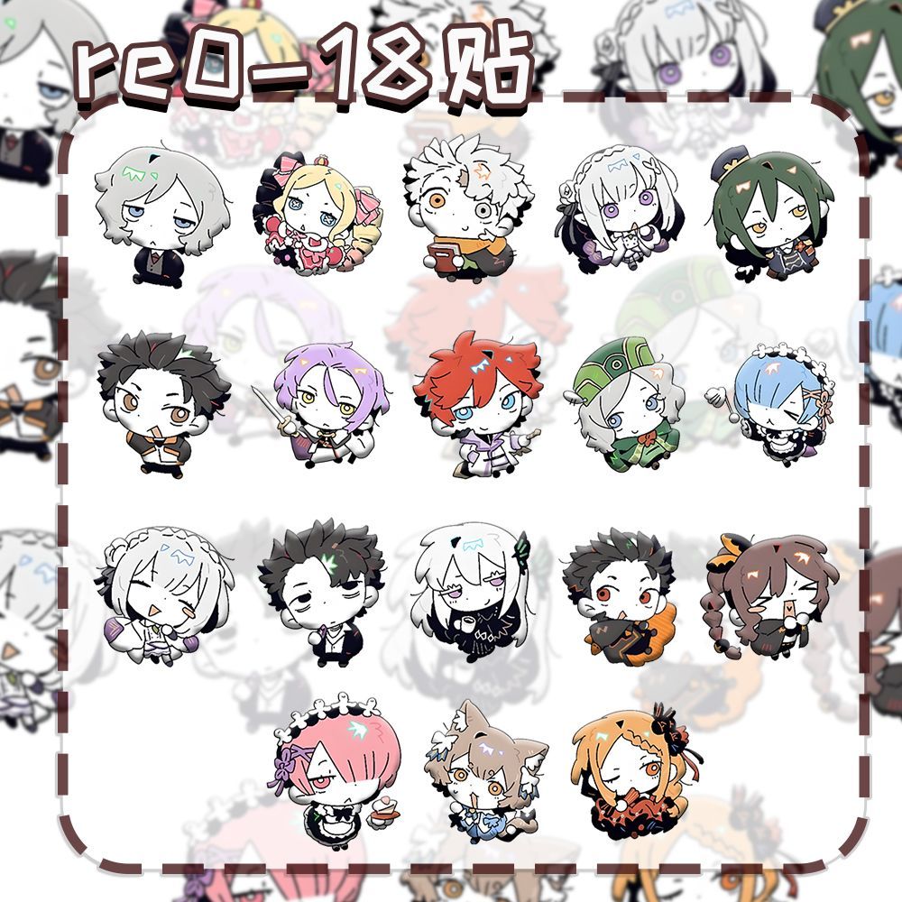 18 Adesivos de Anime Re:Zero R - Laptop Accessories Stickers avaliação e preço