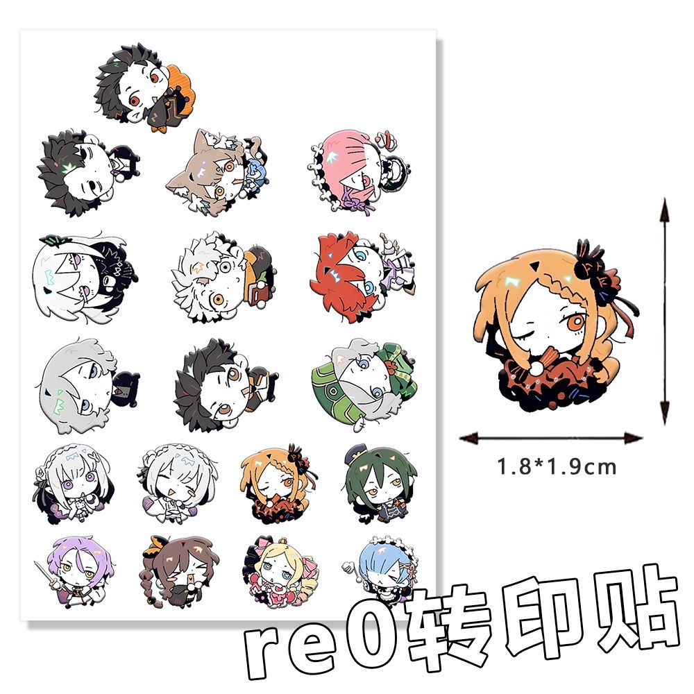18 Adesivos de Anime Re:Zero R - Laptop Accessories Stickers avaliação e preço