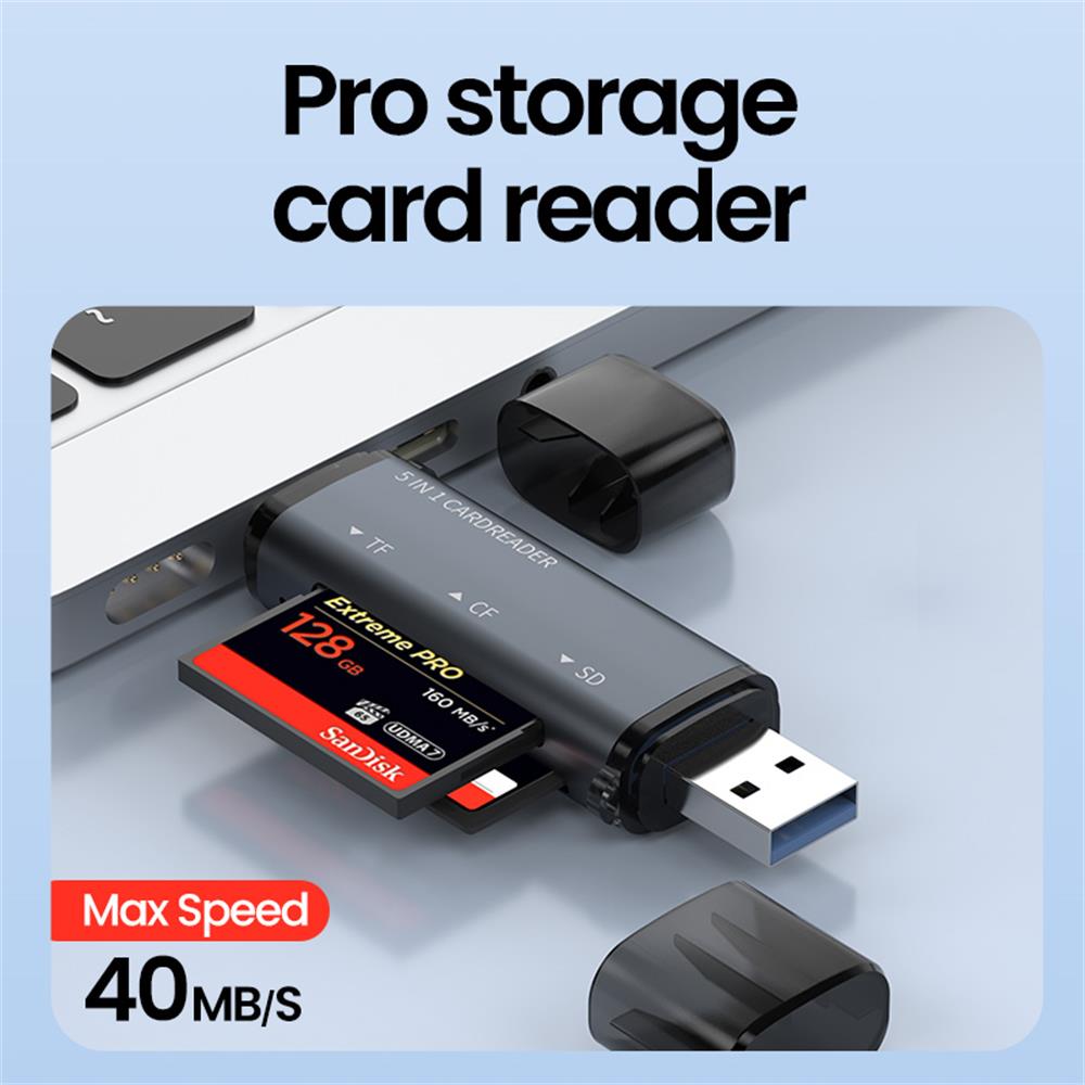 Leitor de cartão usb 5 em 1 ti - Laptop Accessories For Programmers avaliação e preço