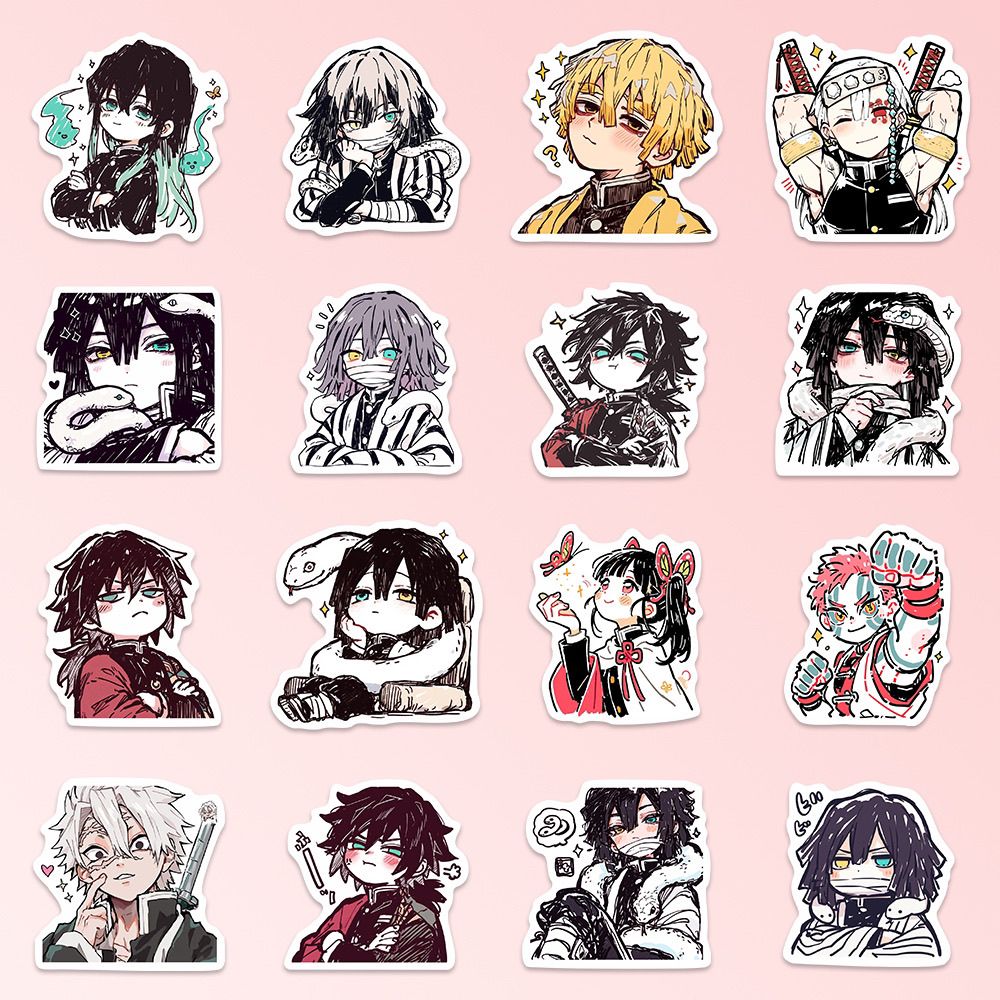 55 pçs demon slayer kamado tan - Laptop Accessories Stickers avaliação e preço