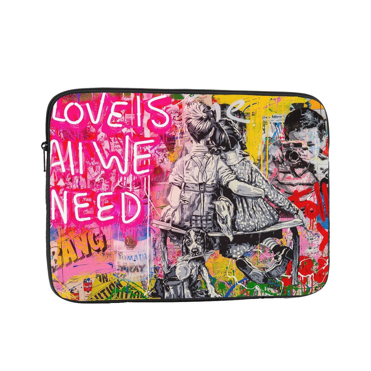 Capa forro para laptop Banksy  - Laptop Sleeve Neoprene avaliação e preço