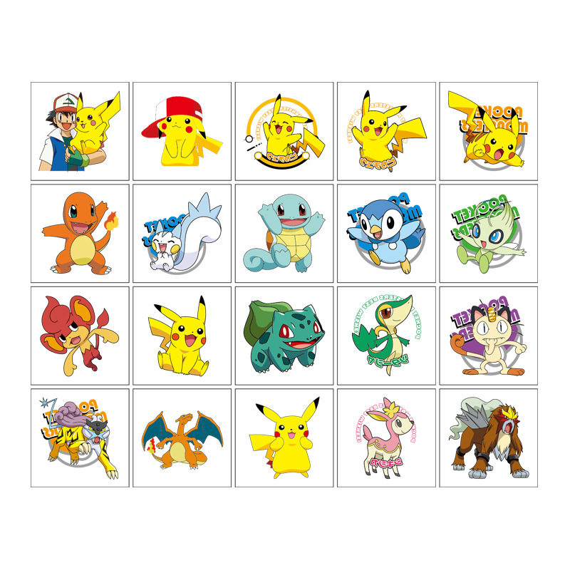 5*5cm 20 pçs pokemon pikachu t - Laptop Accessories Toy avaliação e preço