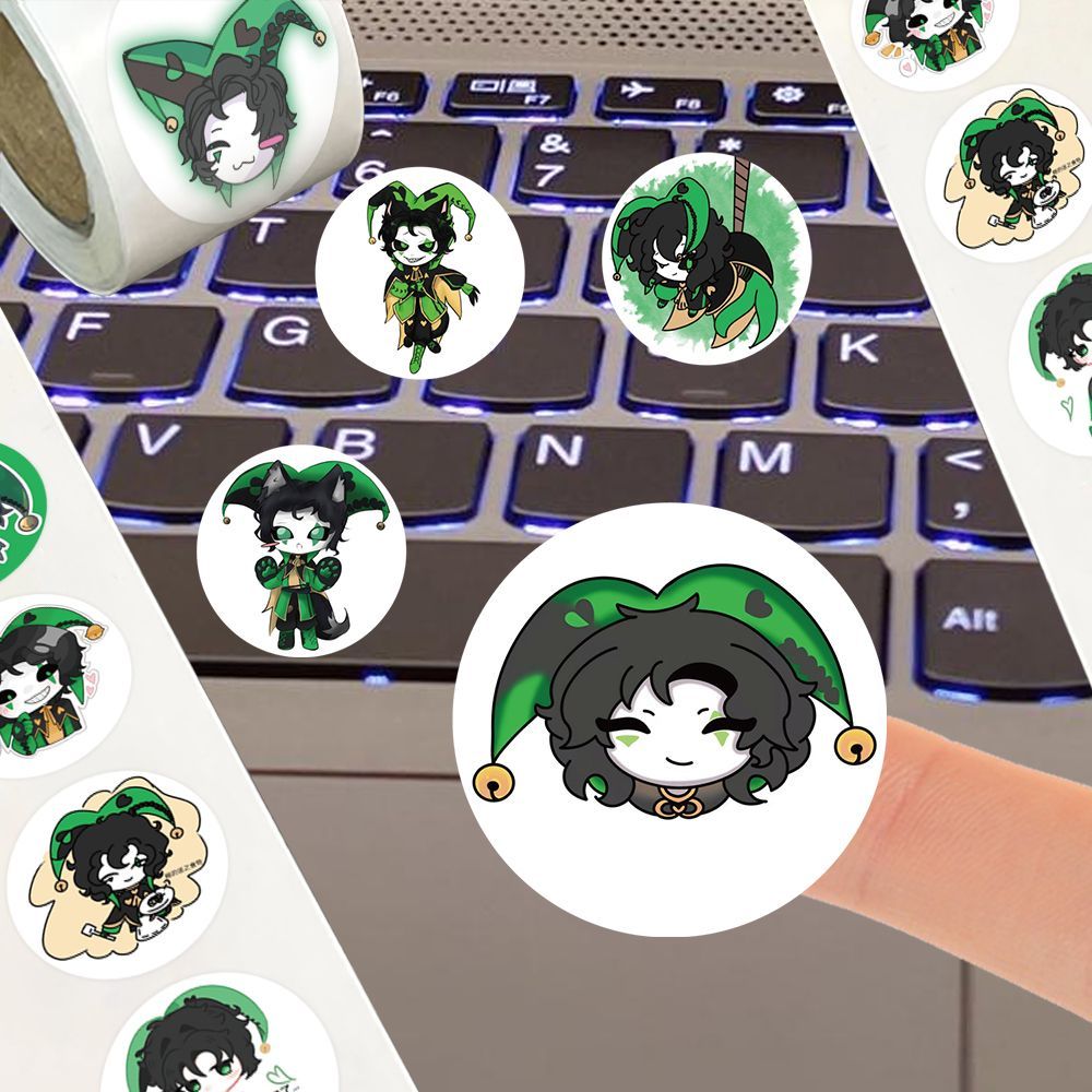 500 unidades/rolo Anime The Fr - Laptop Accessories Stickers avaliação e preço