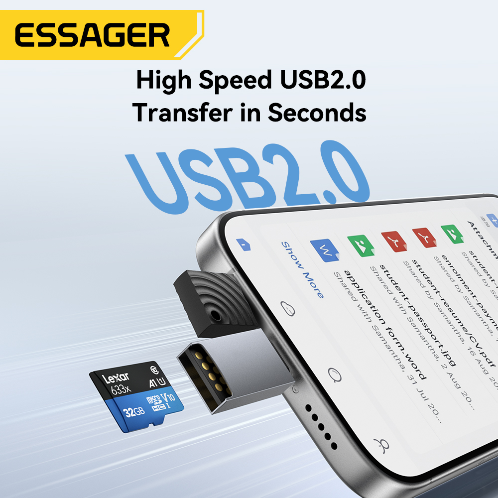 Essager 2 em 1 leitor de cartã - Laptop Accessories For Programmers avaliação e preço