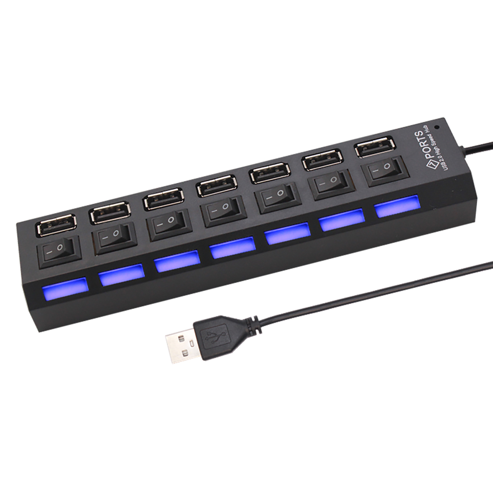 Hub USB 2.0 de 7 portas para l - Laptop Accessories Parts avaliação e preço
