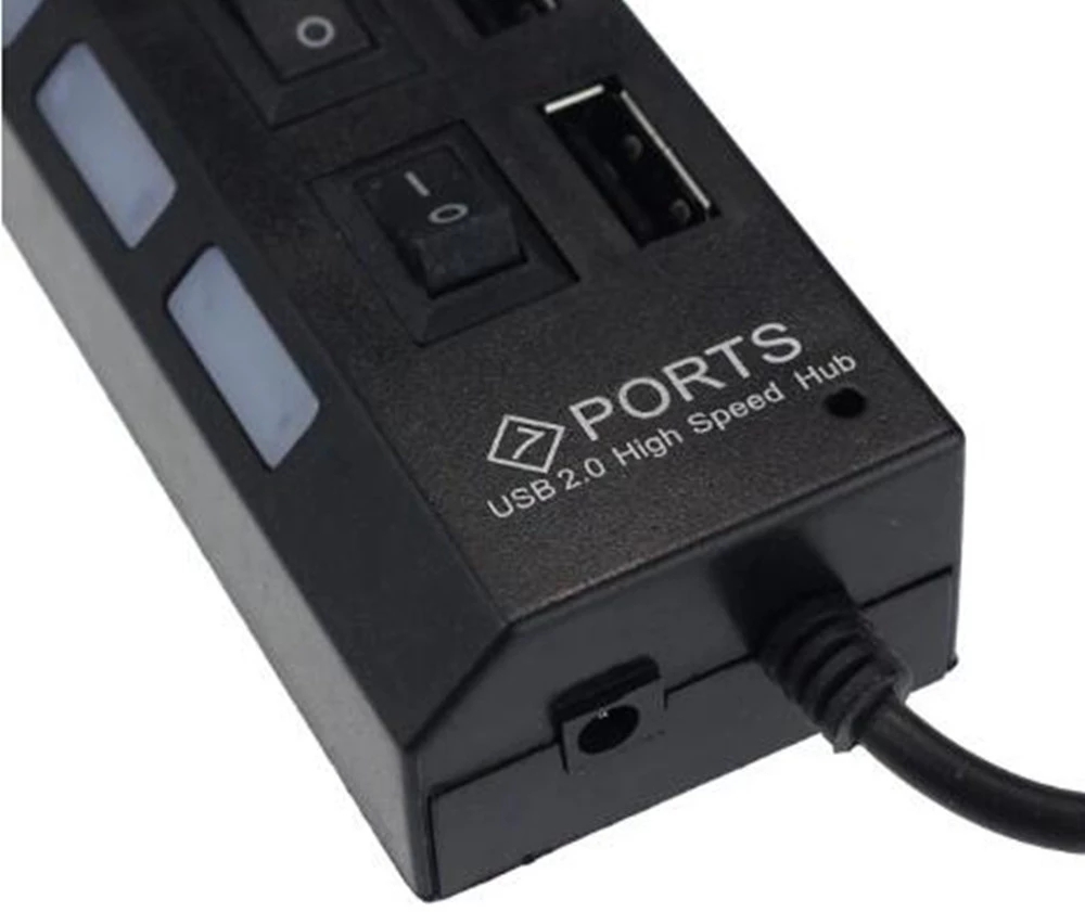 Hub USB 2.0 de 7 portas para l - Laptop Accessories Parts avaliação e preço